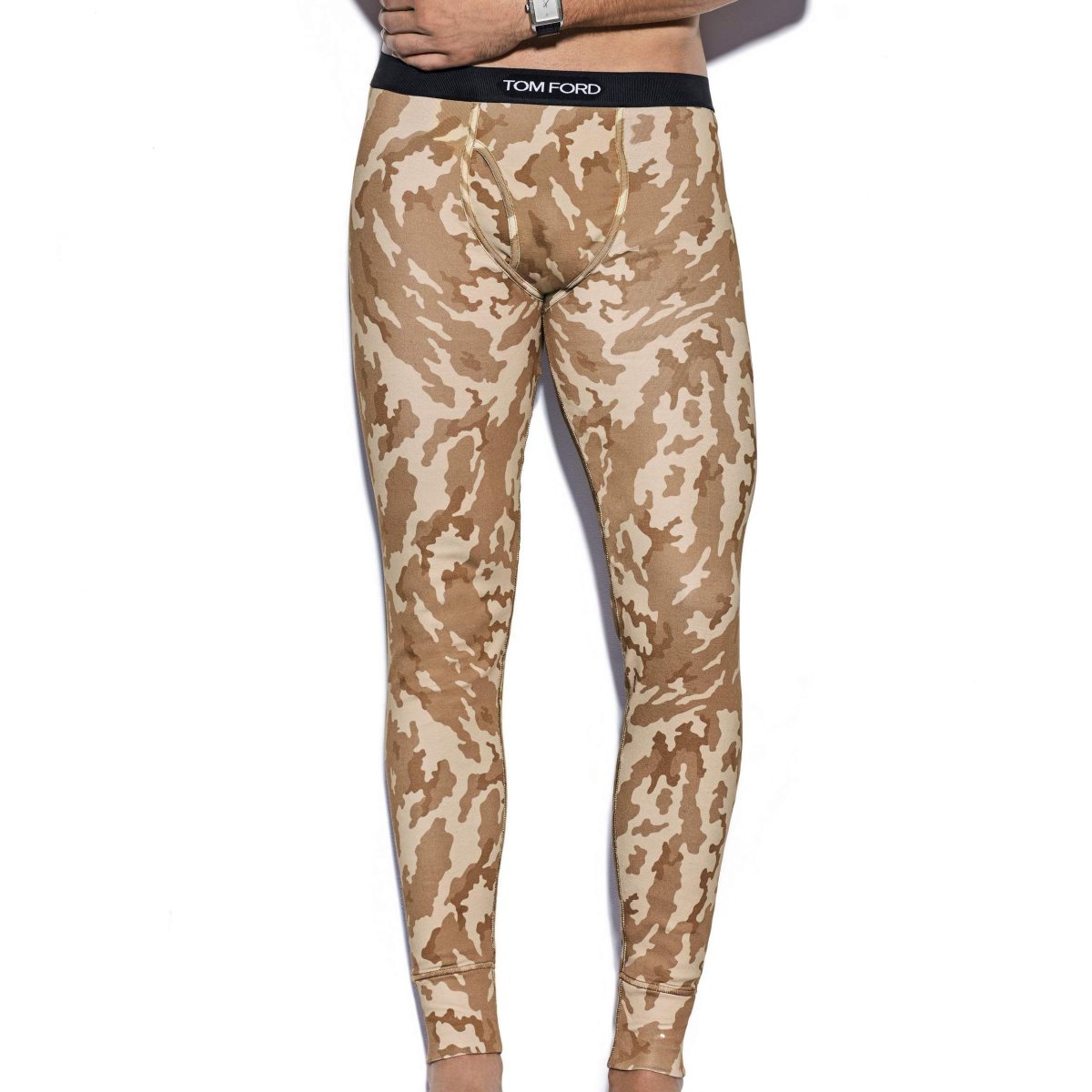 Tom Ford Abstract Camo Bomull Pyjamasbyxor Herr Bruna | 412UITELR