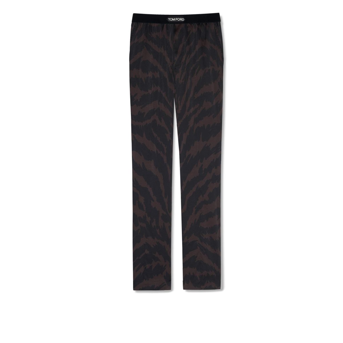 Tom Ford Abstract Zebra Silk Pyjamasbyxor Herr Ebony | 206VCHOLQ