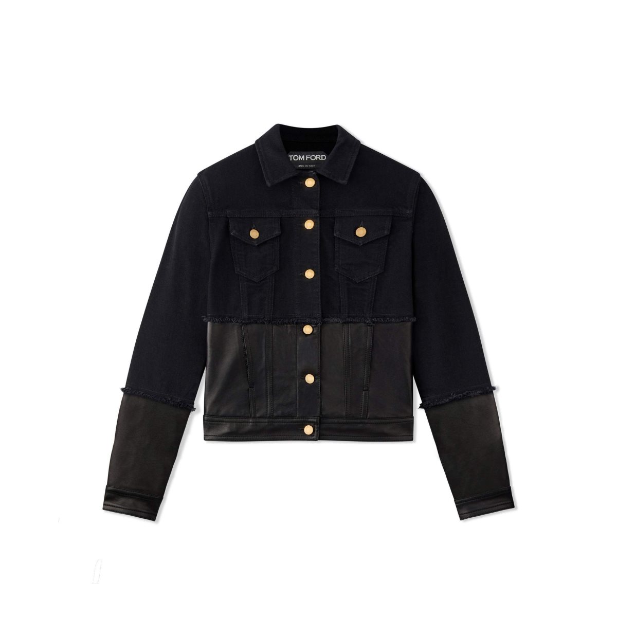 Tom Ford Bekvämlighet Denim & New Plonge Jean Jacket Ytterkläder Dam Svarta | 274KWBPUX