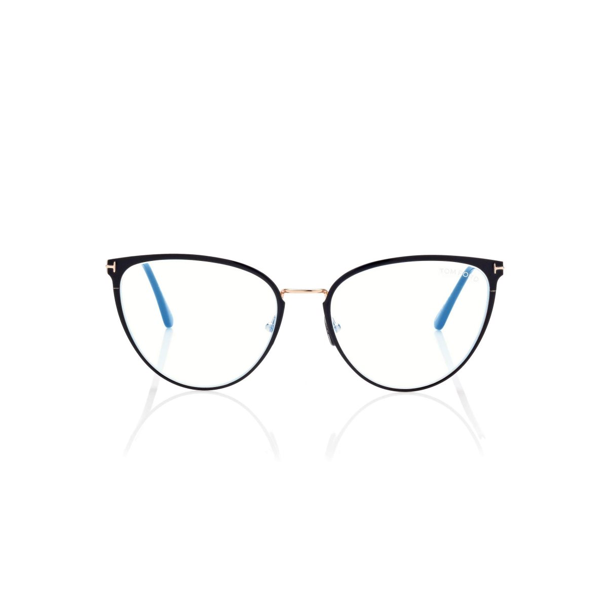 Tom Ford Blue Block Cat Eye Optisk Dam Svarta | 124KPFGQM