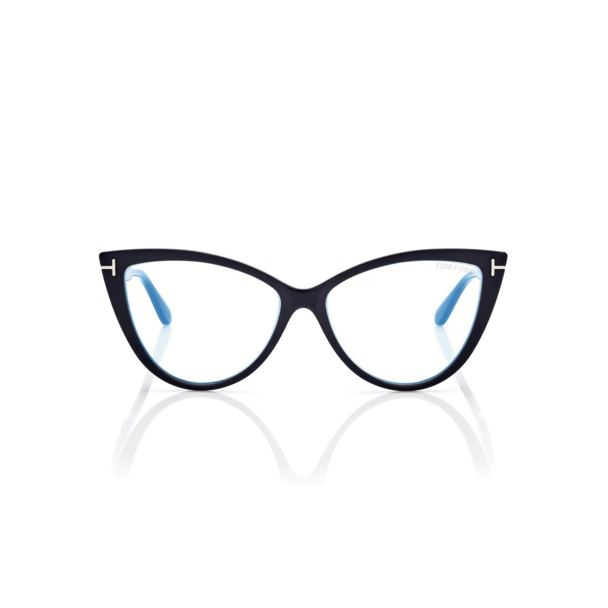 Tom Ford Blue Block Cat Eye Optisk Dam Svarta | 418FTEJWM