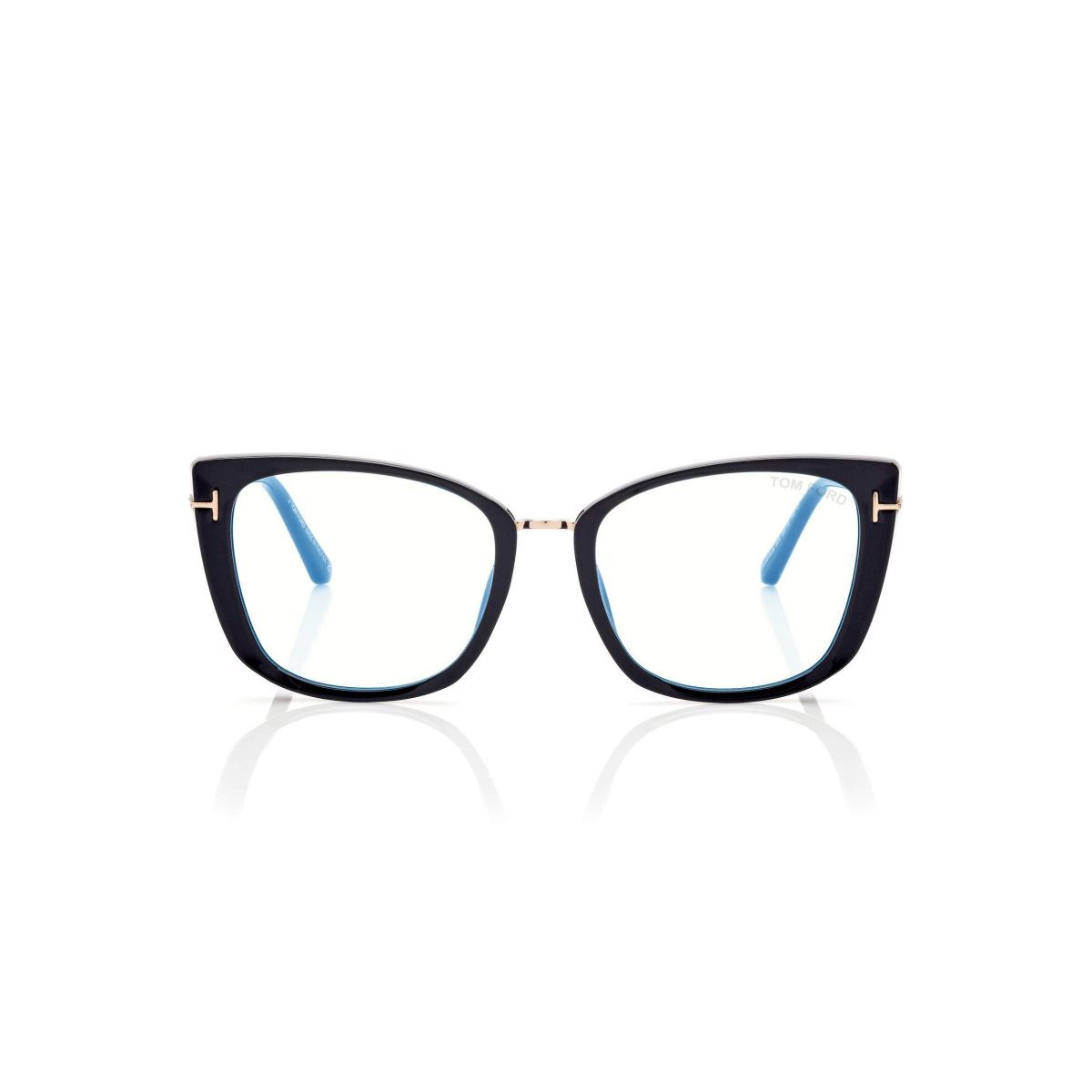 Tom Ford Blue Block Cat Eye Optisk Dam Svarta | 582KZAONI