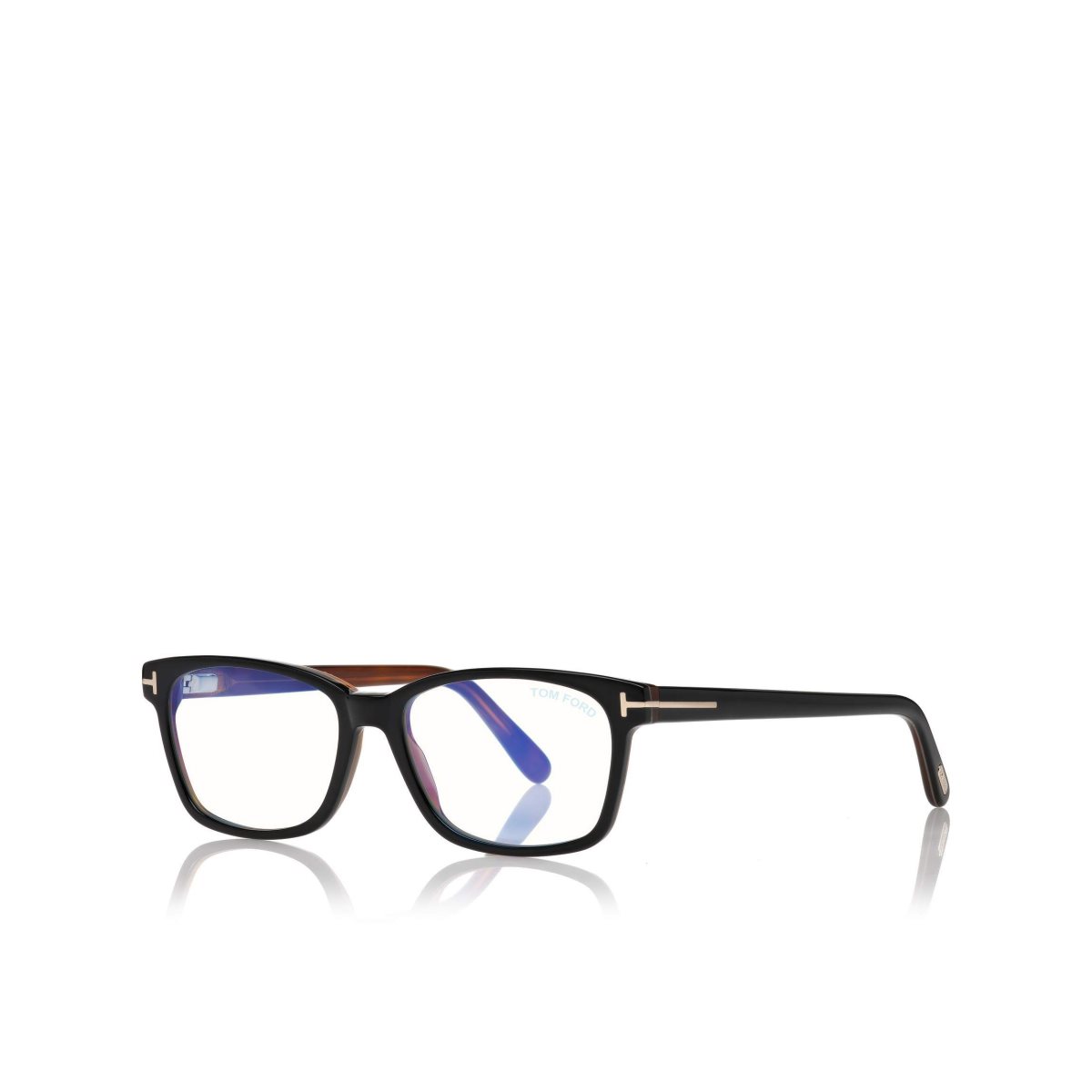 Tom Ford Blue Block Classical Rectangular Optisk Dam Svarta Bruna | 301SHBMNO