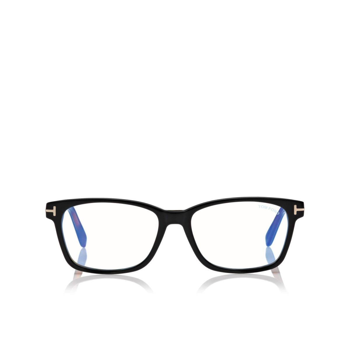 Tom Ford Blue Block Classical Rectangular Optisk Dam Svarta Bruna | 301SHBMNO