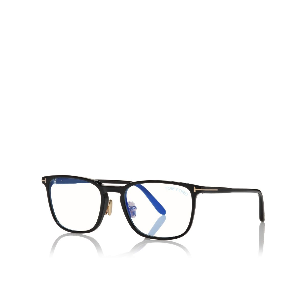 Tom Ford Blue Block Klassiska Rectangular Optisk Herr Svarta | 846RQBEGO