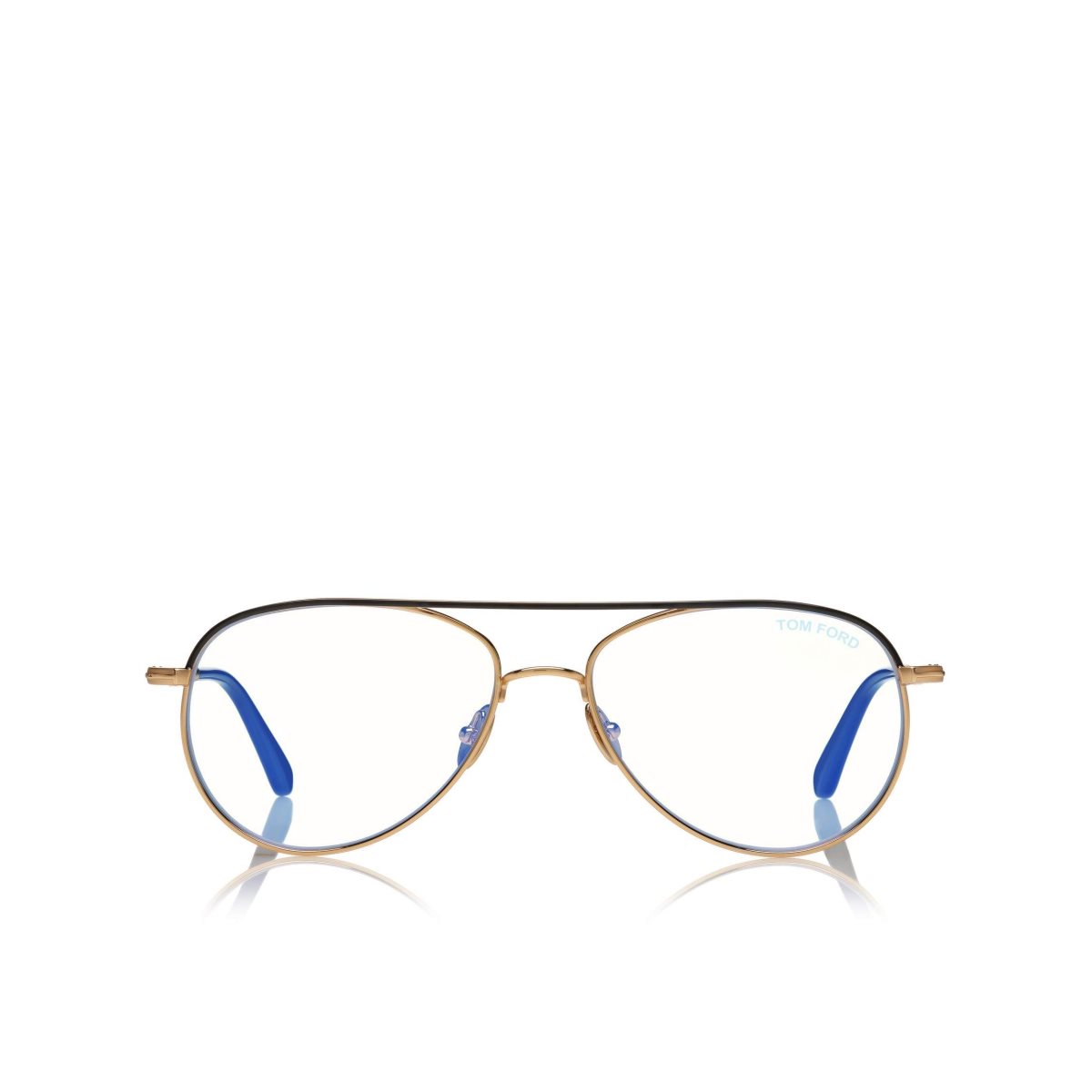 Tom Ford Blue Block Pilot Optisk Herr Guld | 461KUAXLH