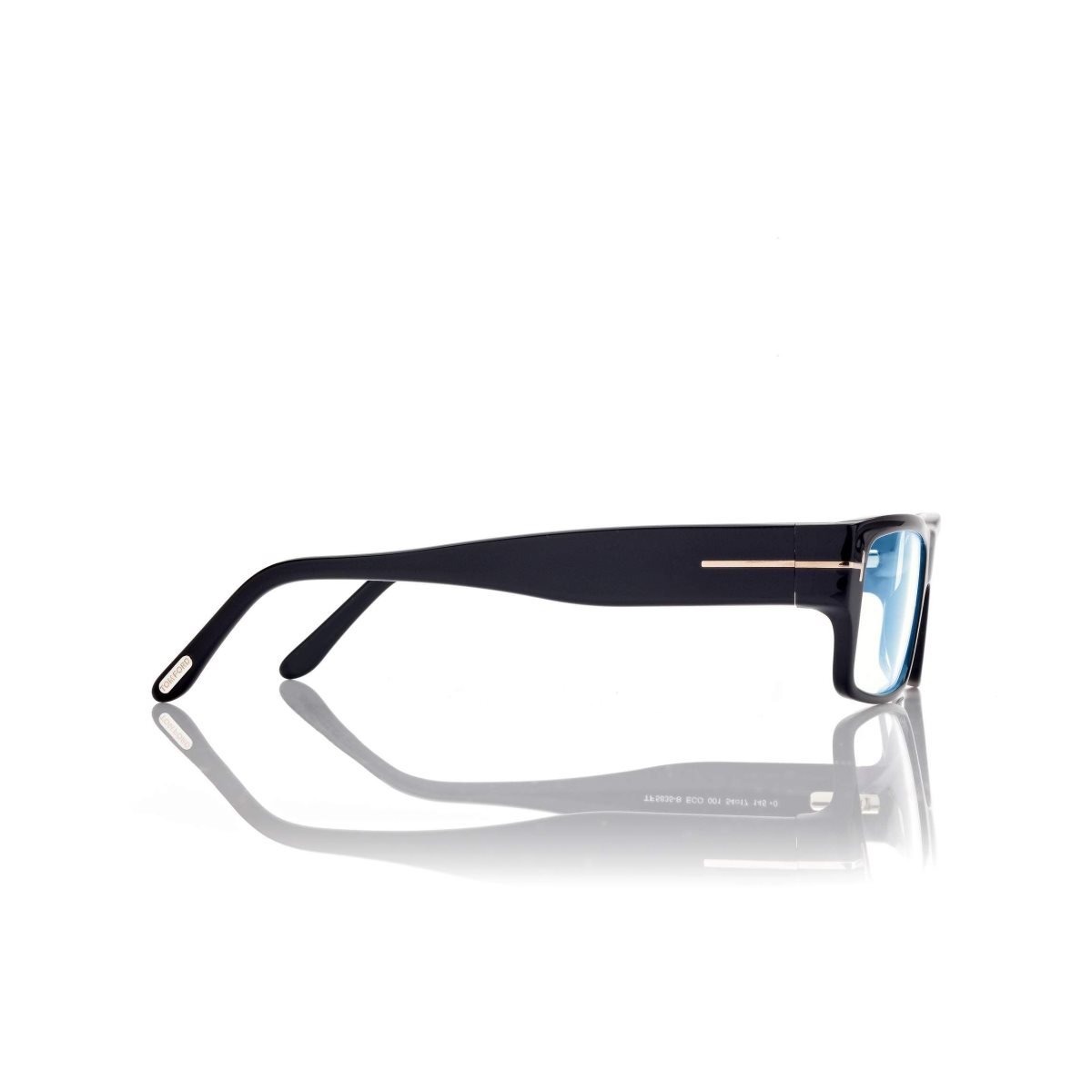 Tom Ford Blue Block Rectangular Optisk Herr Svarta | 194VTLMQK