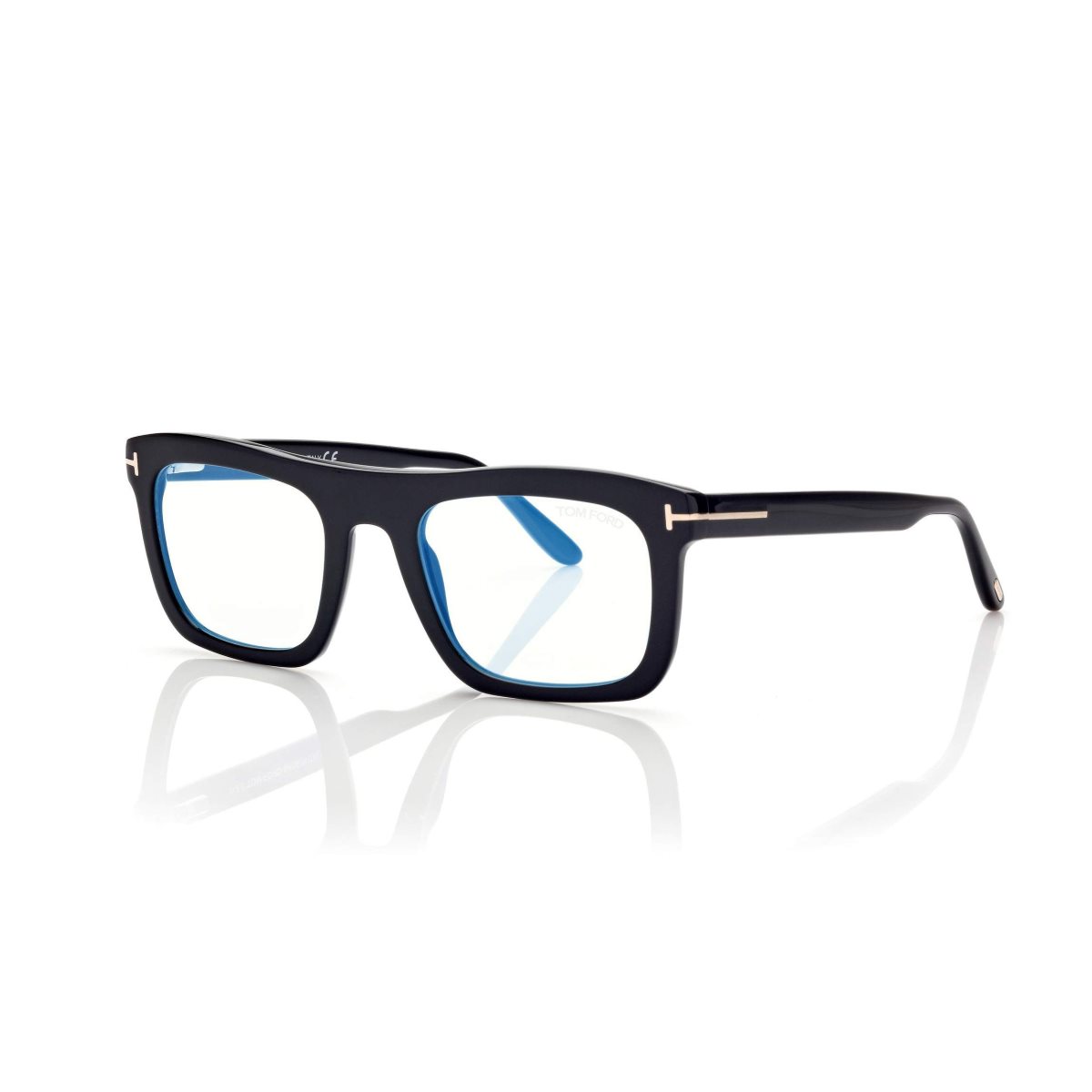 Tom Ford Blue Block Rectangular Optisk Herr Svarta | 293BGOEIQ