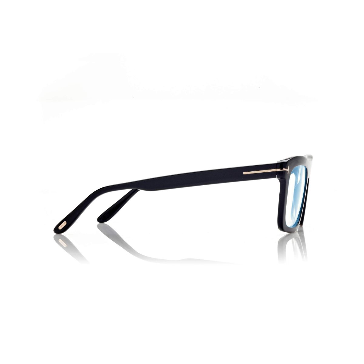 Tom Ford Blue Block Rectangular Optisk Herr Svarta | 293BGOEIQ