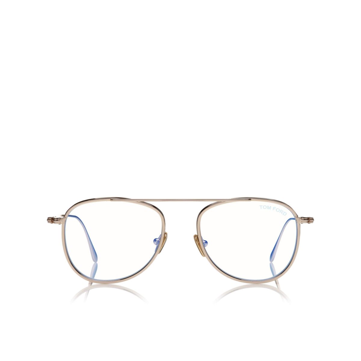 Tom Ford Blue Block Round Shape Optisk Dam Guld | 013LFPOYN