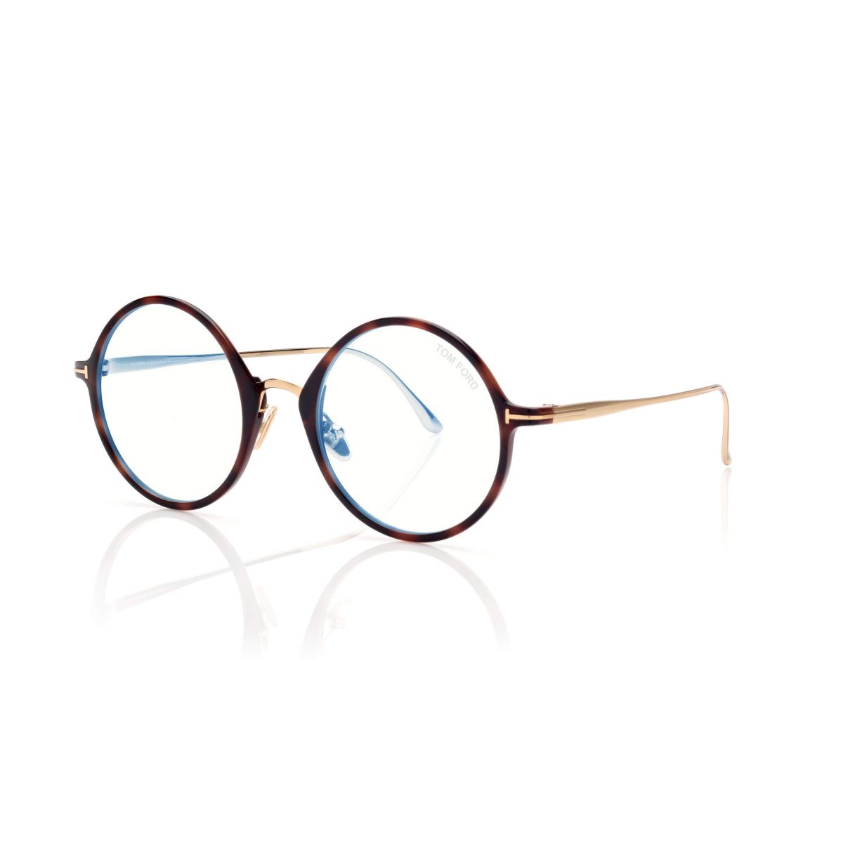 Tom Ford Blue Block Rounded Optisk Dam Ljus | 417AUBDGC