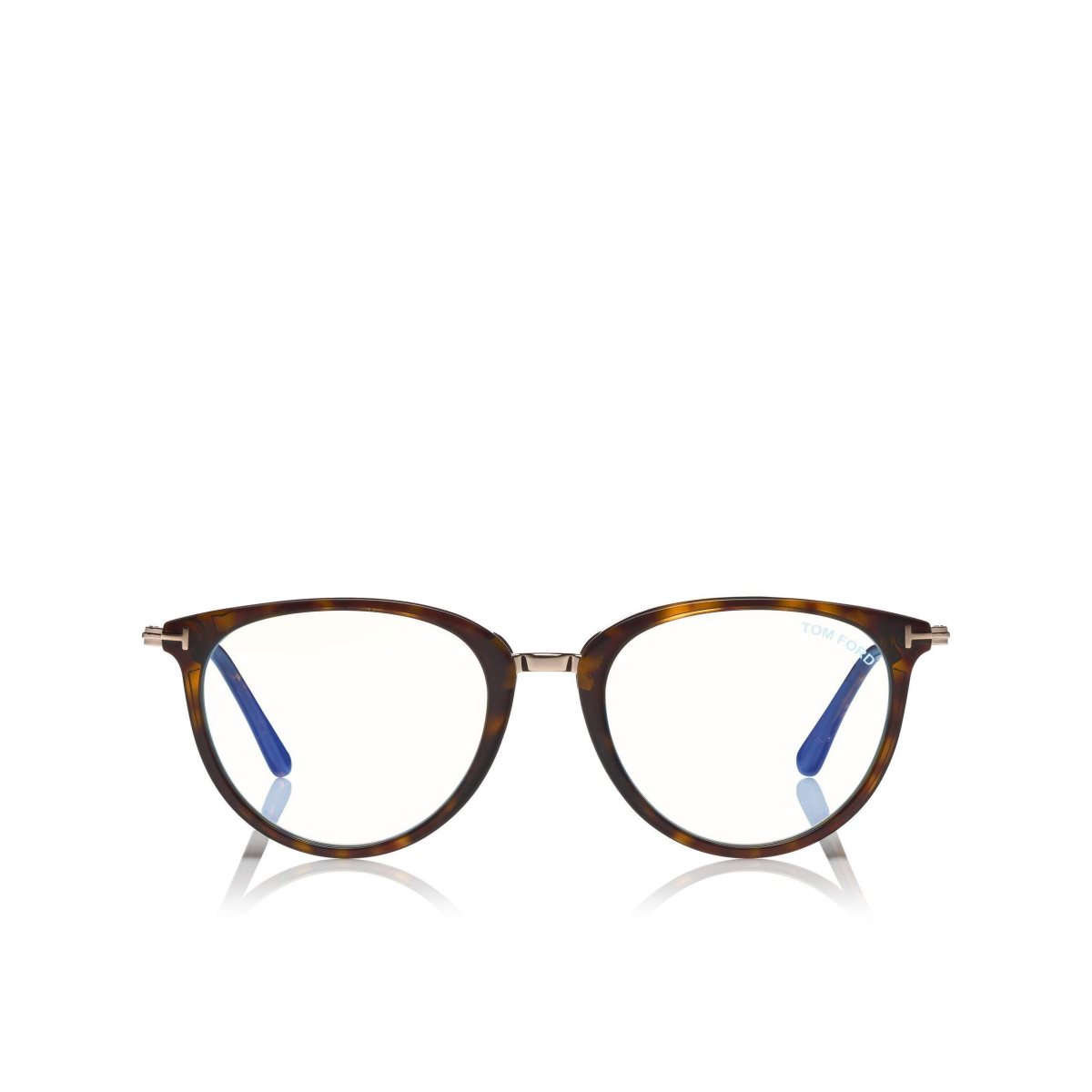 Tom Ford Blue Block Soft Round Optisk Dam Mörk | 581VQDILW