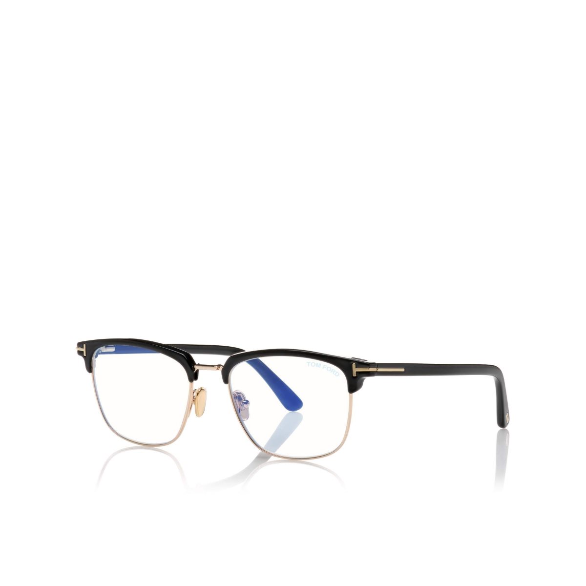 Tom Ford Blue Block Soft Square Magnetic Bridge Opticals Solglasögon Herr Svarta | 460LPIHWV