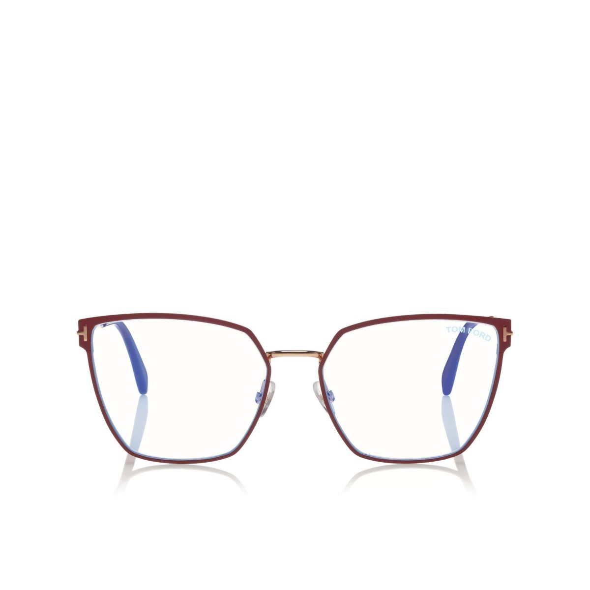 Tom Ford Blue Block Soft Square Optisk Herr Röda | 859ANXGLO