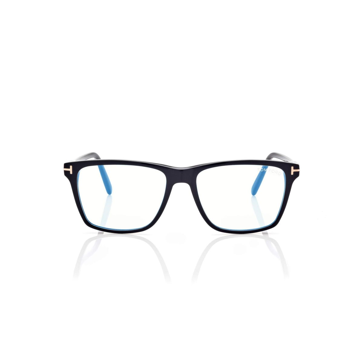 Tom Ford Blue Block Square Optisk Herr Svarta | 695QRHWAO