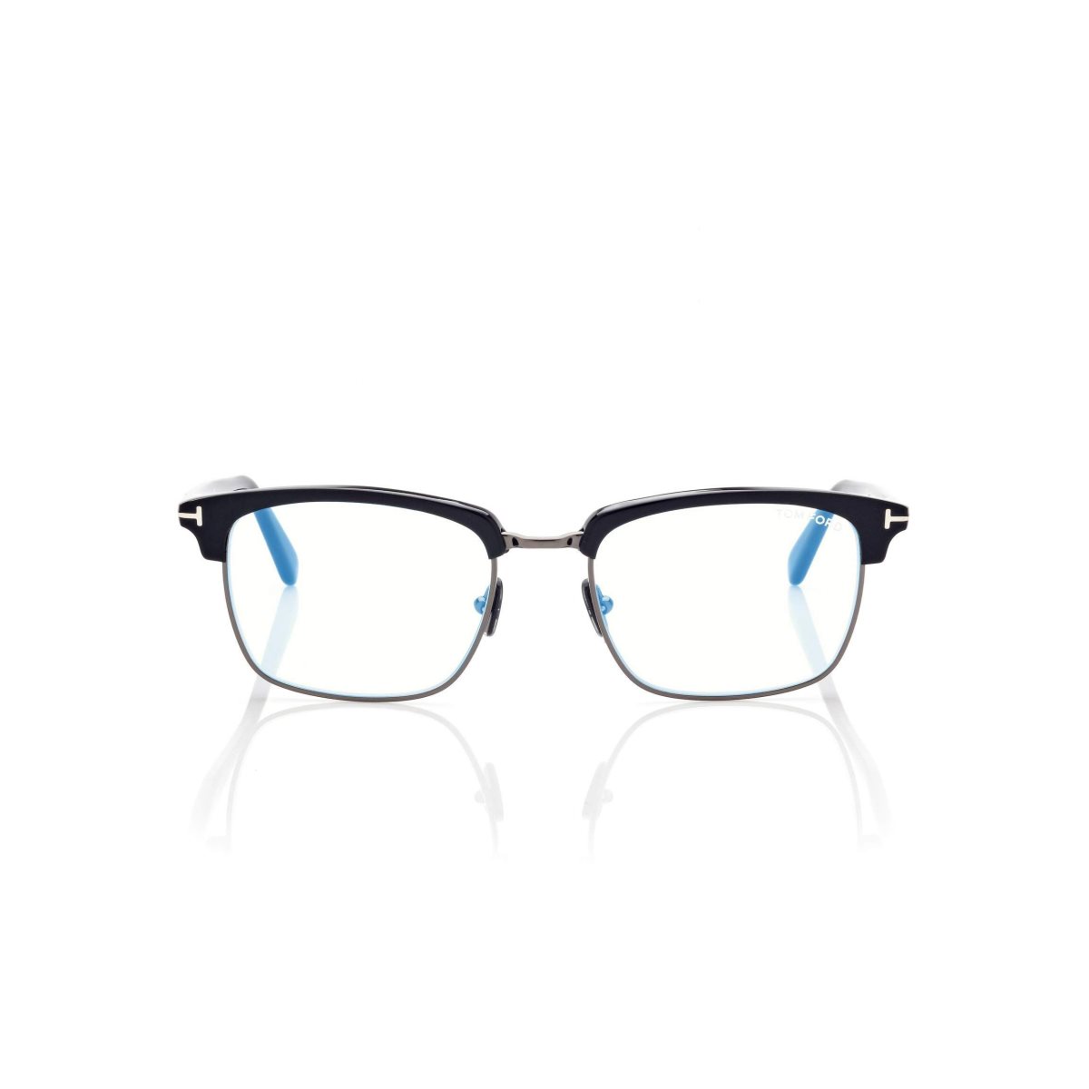 Tom Ford Blue Block Square Shape Optisk Herr Svarta | 073ZWQSEO