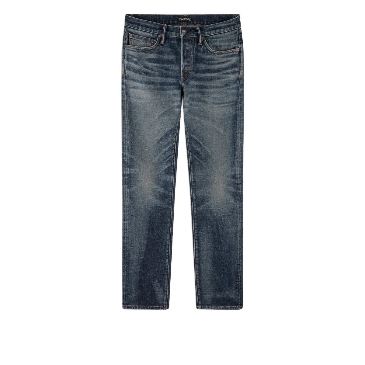 Tom Ford Blue Stretch Slim Fit Jeans Herr Blå | 378LJVKXQ