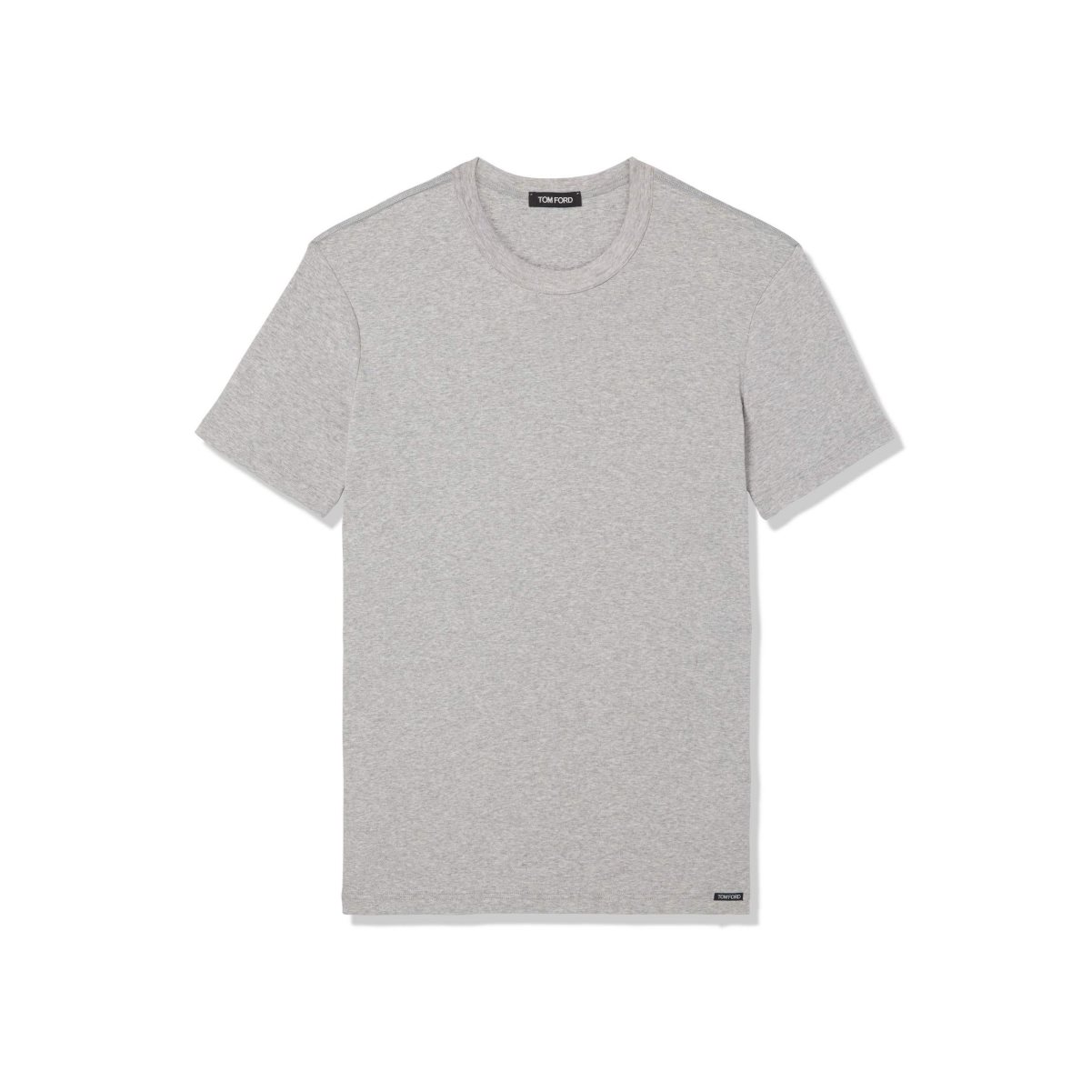 Tom Ford Bomull Crewneck T-shirt Herr Grå | 510EKRSQL