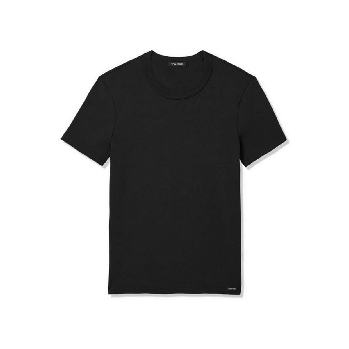 Tom Ford Bomull Crewneck T-shirt Herr Svarta | 389ISUQKN