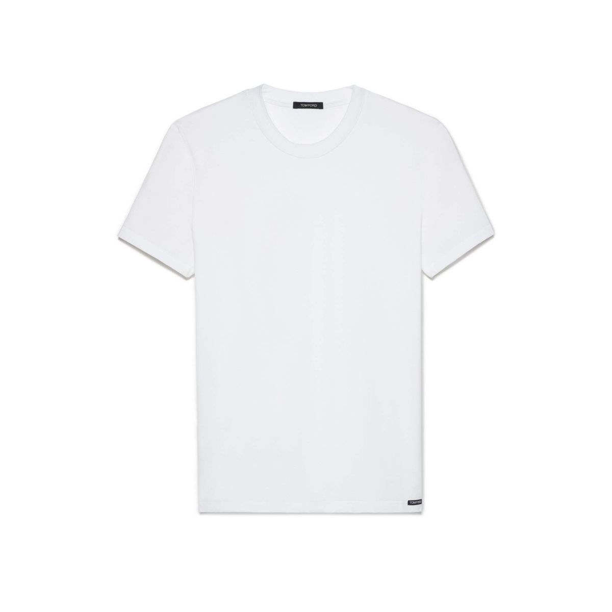 Tom Ford Bomull Modal Crewneck T-shirt Herr Vita | 371SCZJYG