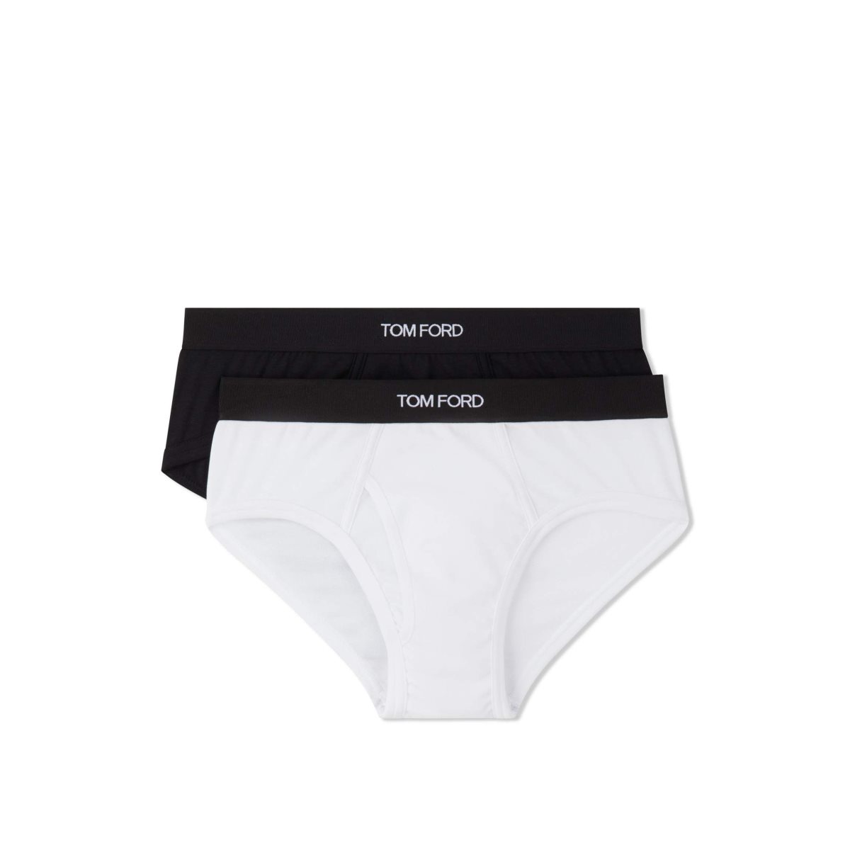 Tom Ford Bomull Two Pack Boxer Kalsonger Herr Vita Svarta | 029TPBHEZ