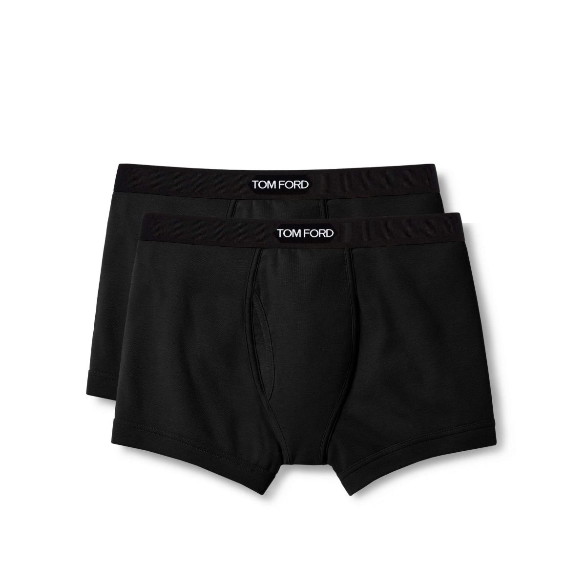 Tom Ford Bomull Two Pack Boxer Kalsonger Herr Svarta | 403CUFLQD