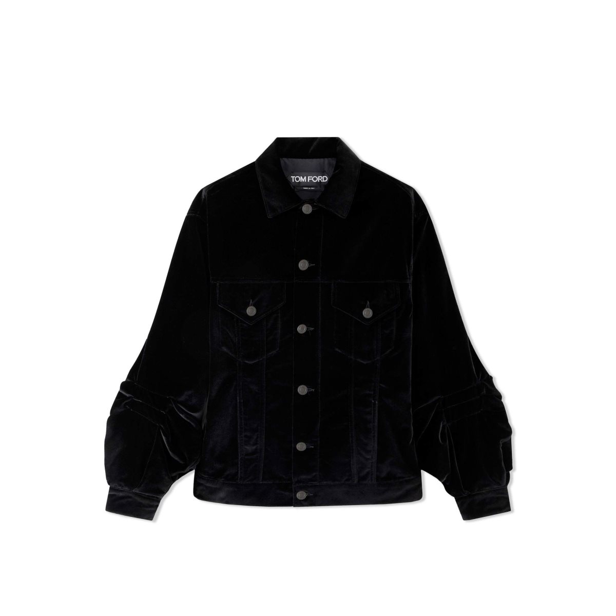 Tom Ford Bomull Velvet Jean Jacket Ytterkläder Dam Svarta | 719XOHMDR