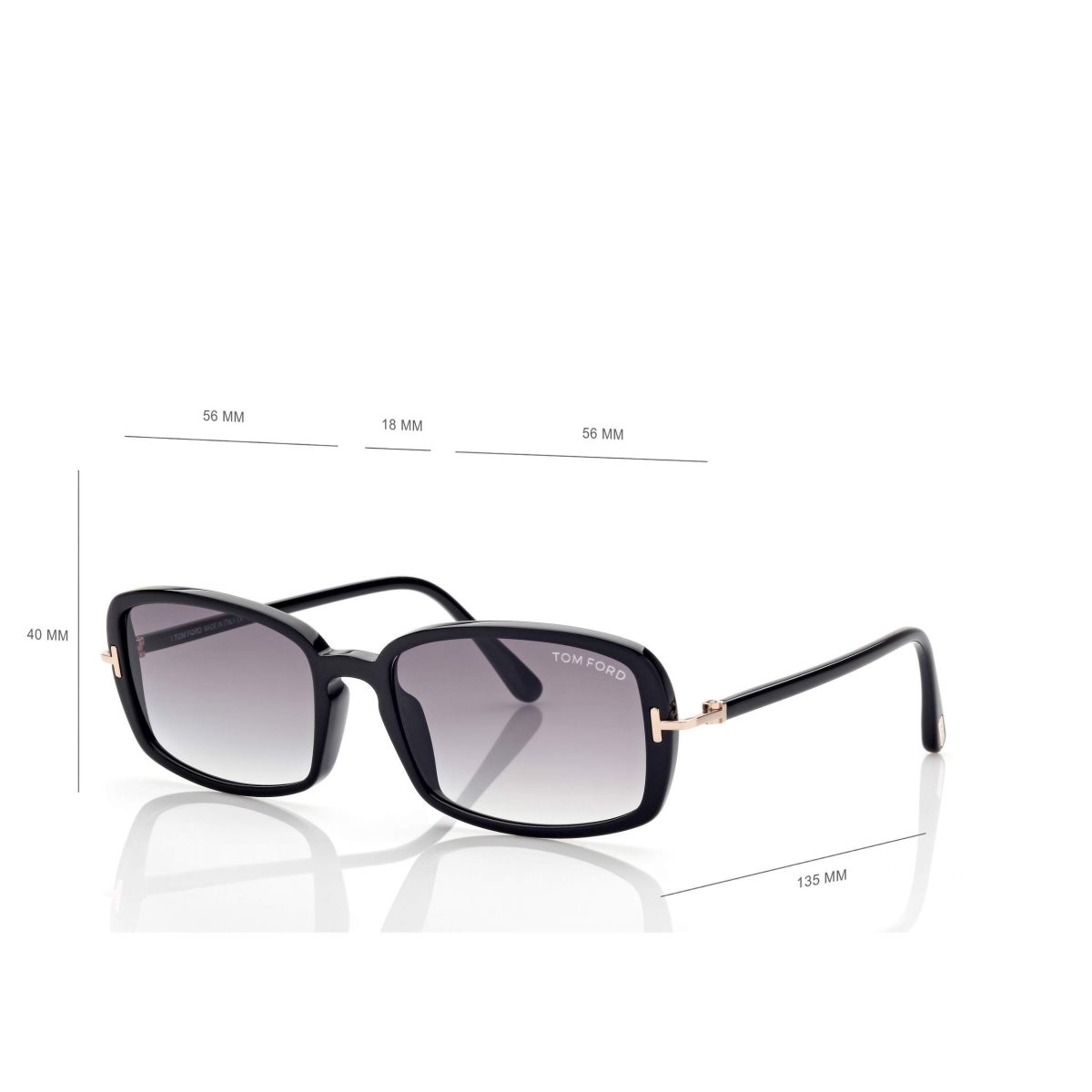 Tom Ford Bonham Solglasögon Dam Svarta | 346ZWCAPB