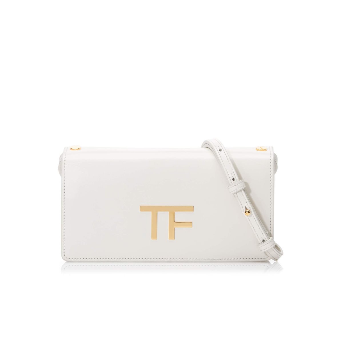 Tom Ford Box Palmellato Tf Clutch Väska Dam Chalk | 582NAESFK