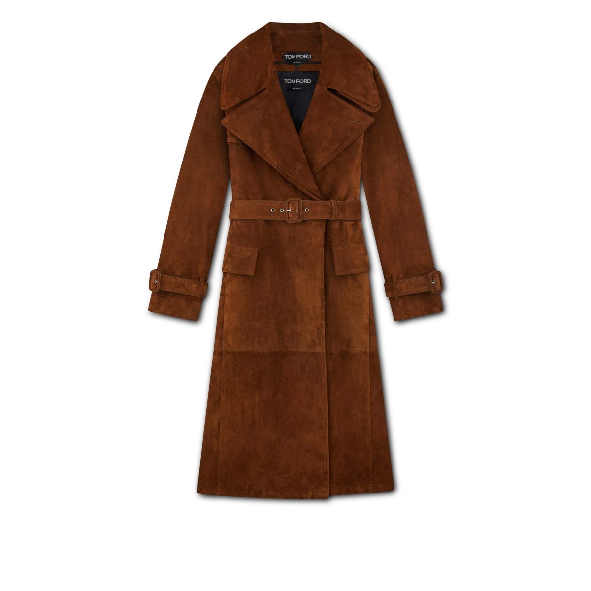 Tom Ford Cashmere Mocka Trench Coat Ytterkläder Dam Whisky | 095LSMUZY