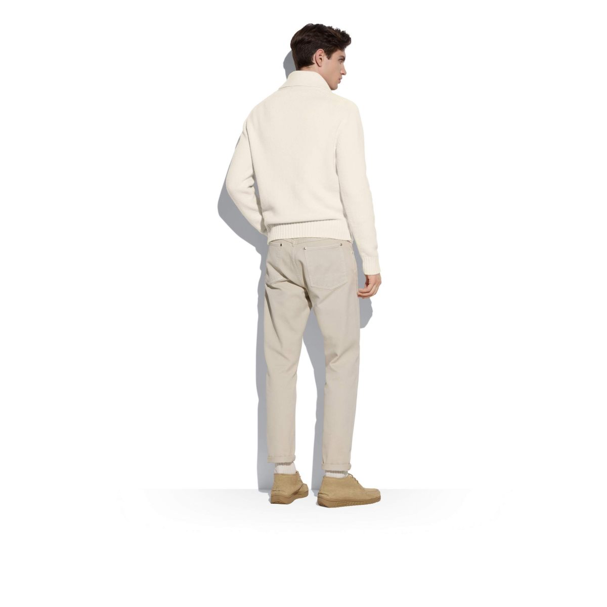 Tom Ford Cashmere Pull-over Shawl Stickat Herr Vita | 016HQOEVU