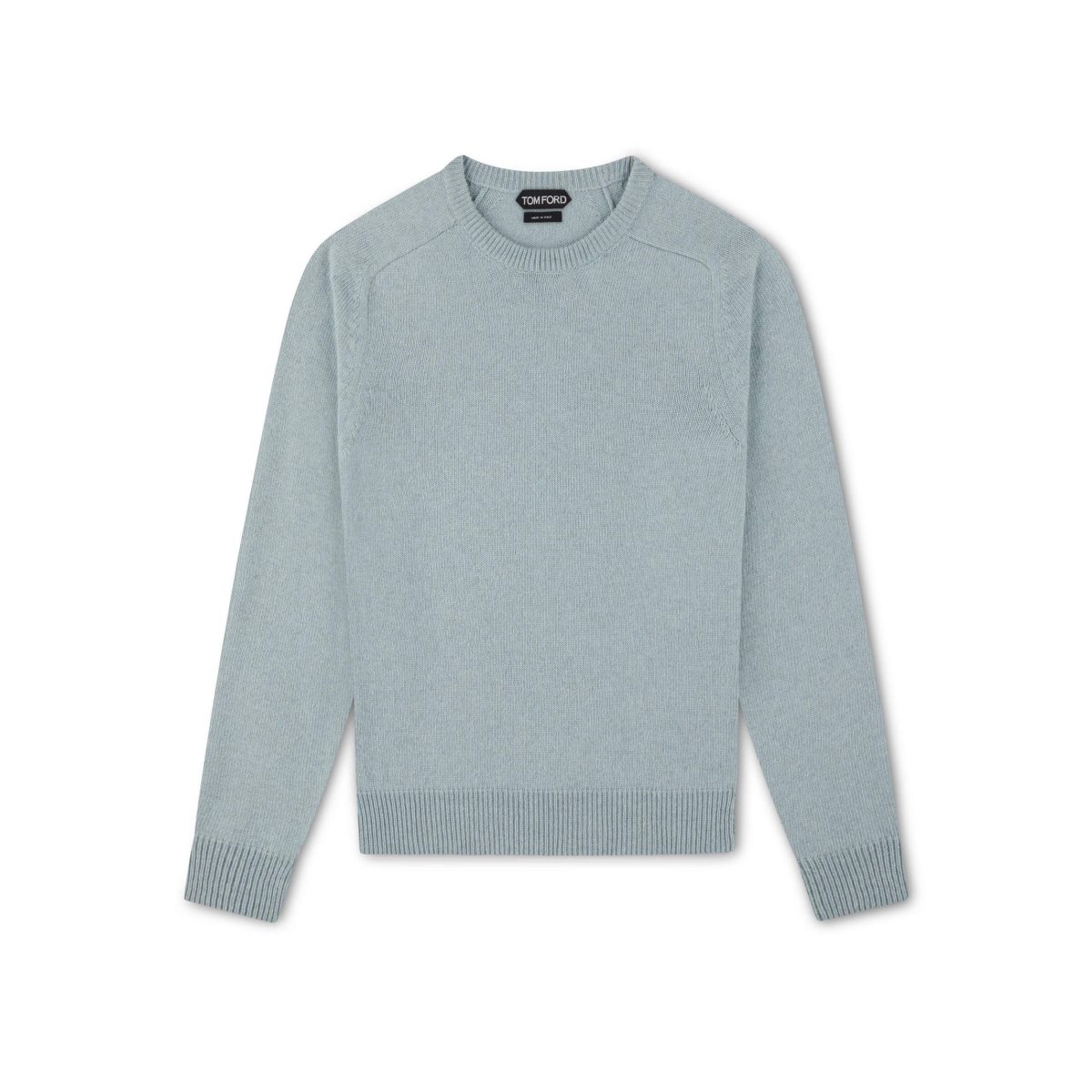 Tom Ford Cashmere Saddle Crew Stickat Herr Blå | 265FZUBEC