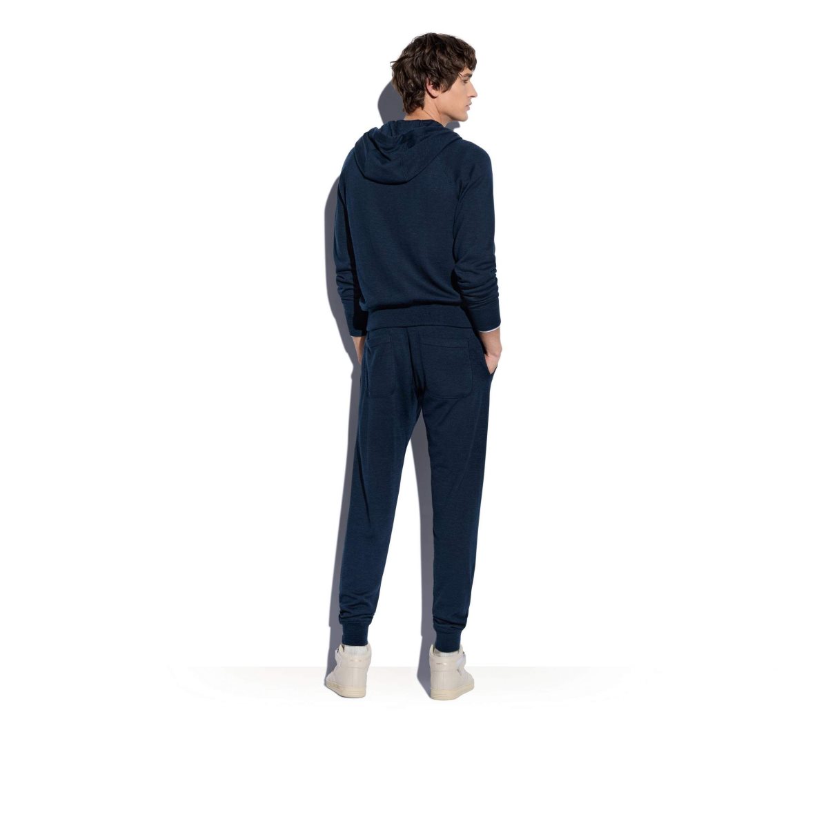 Tom Ford Cashmere Silk Hemp Jogger Stickat Herr Blå | 124LGASQF