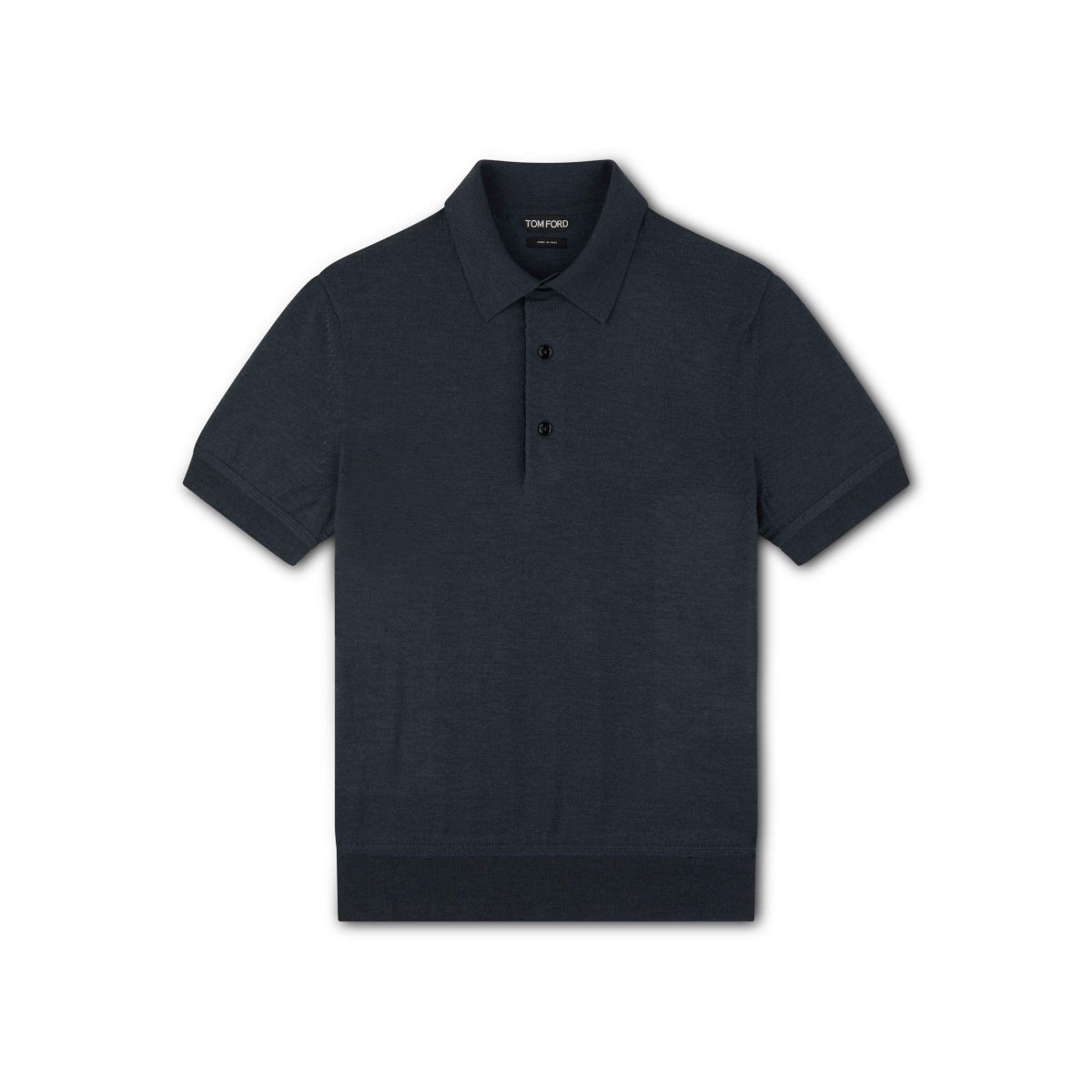 Tom Ford Cashmere Silk Polo Stickat Herr Blå | 604LJYNDM