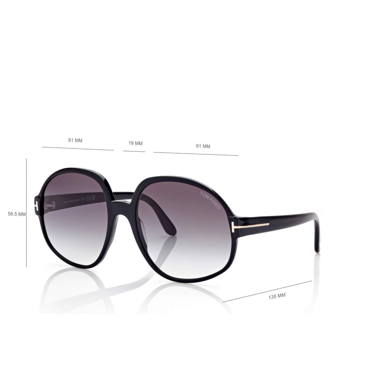 Tom Ford Claude Solglasögon Dam Svarta | 516TOYVSW