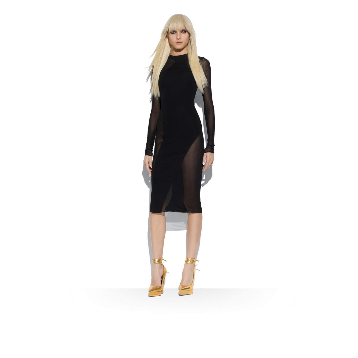 Tom Ford Crepe Jersey Tubino Klänning Dam Svarta | 215DQYFCW