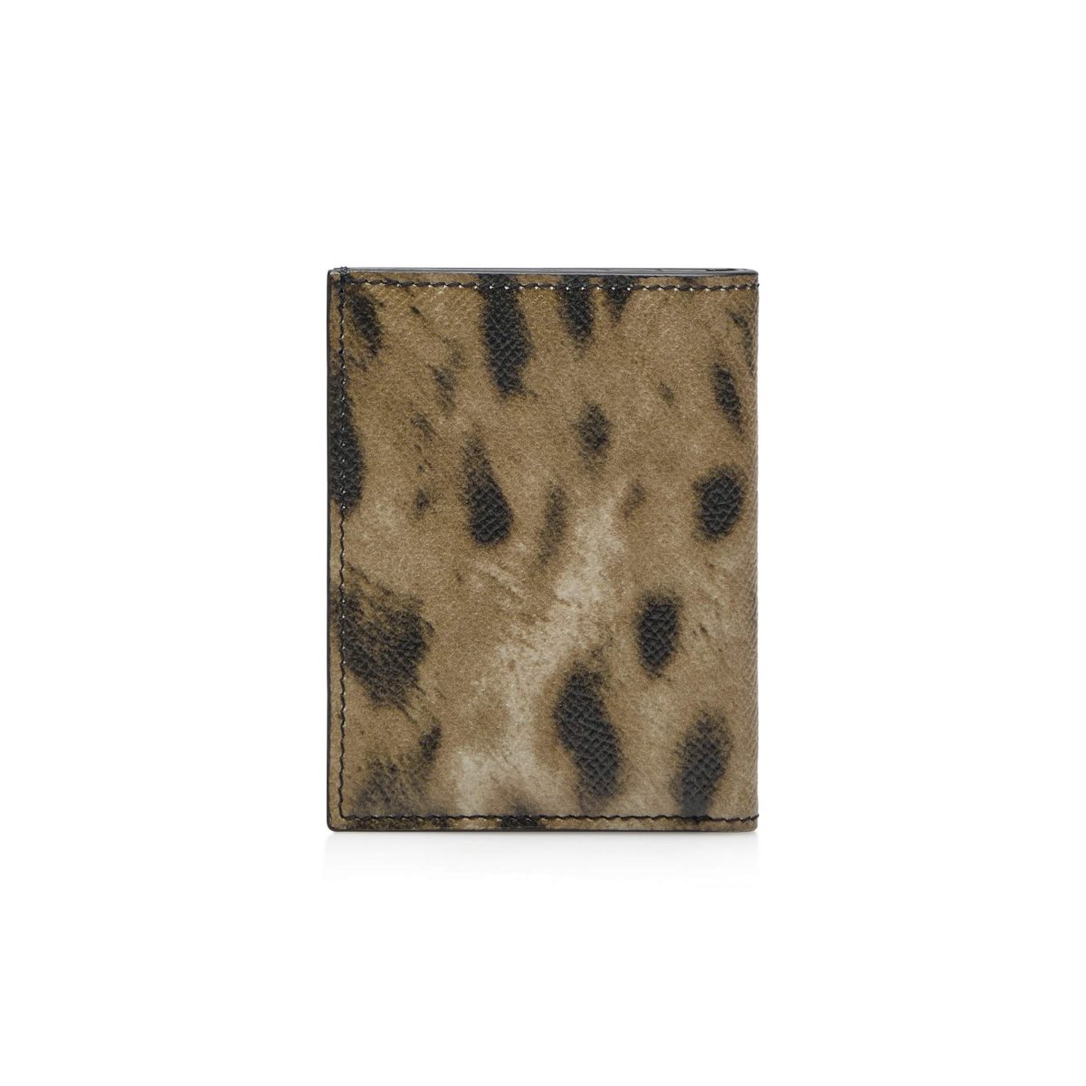 Tom Ford Distressed Leopard Print Folding Cardholder Liten Plånbok Herr Leopard | 530LJOUMK