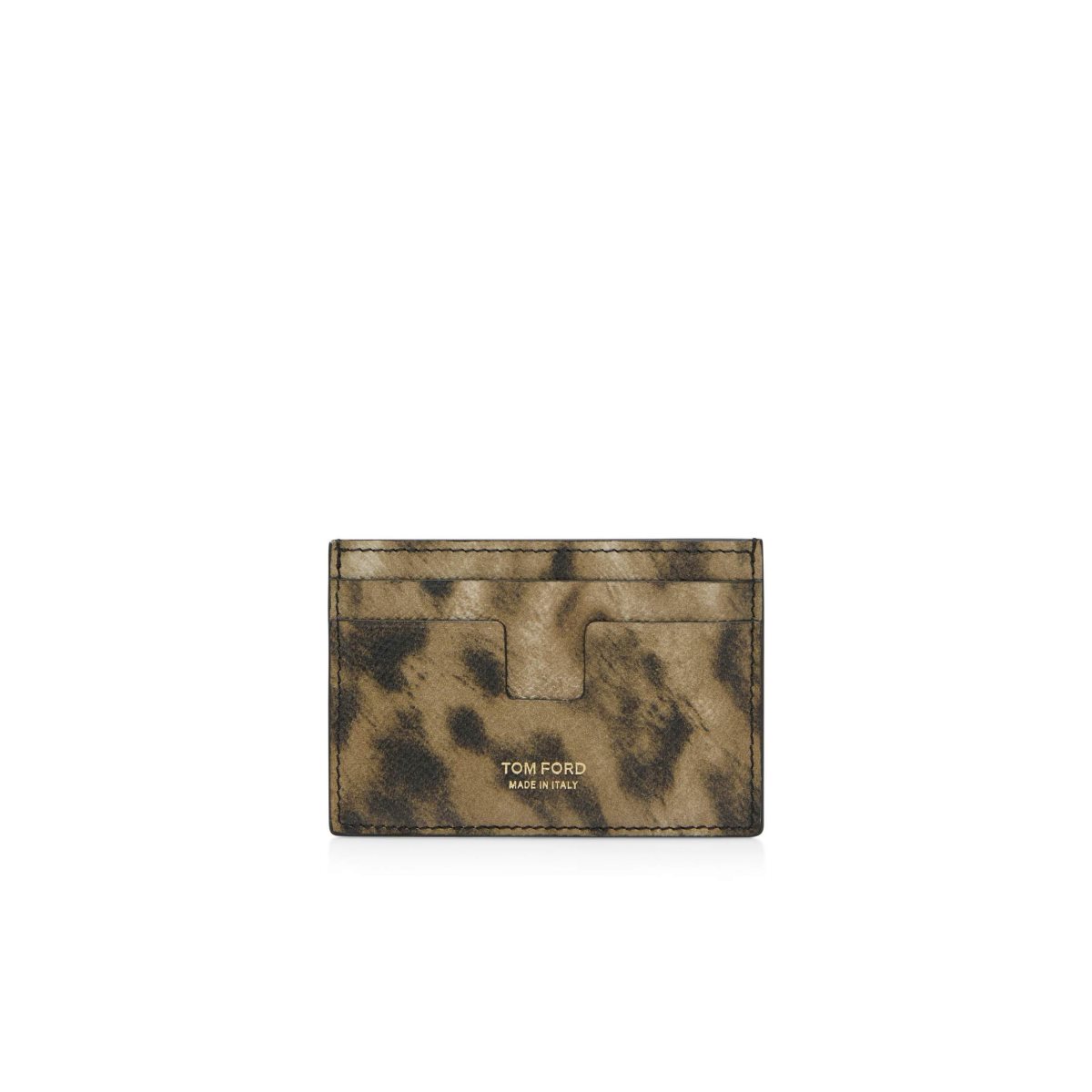 Tom Ford Distressed Leopard Print Klassiska Cardholder Liten Plånbok Herr Leopard | 901SMQYJP