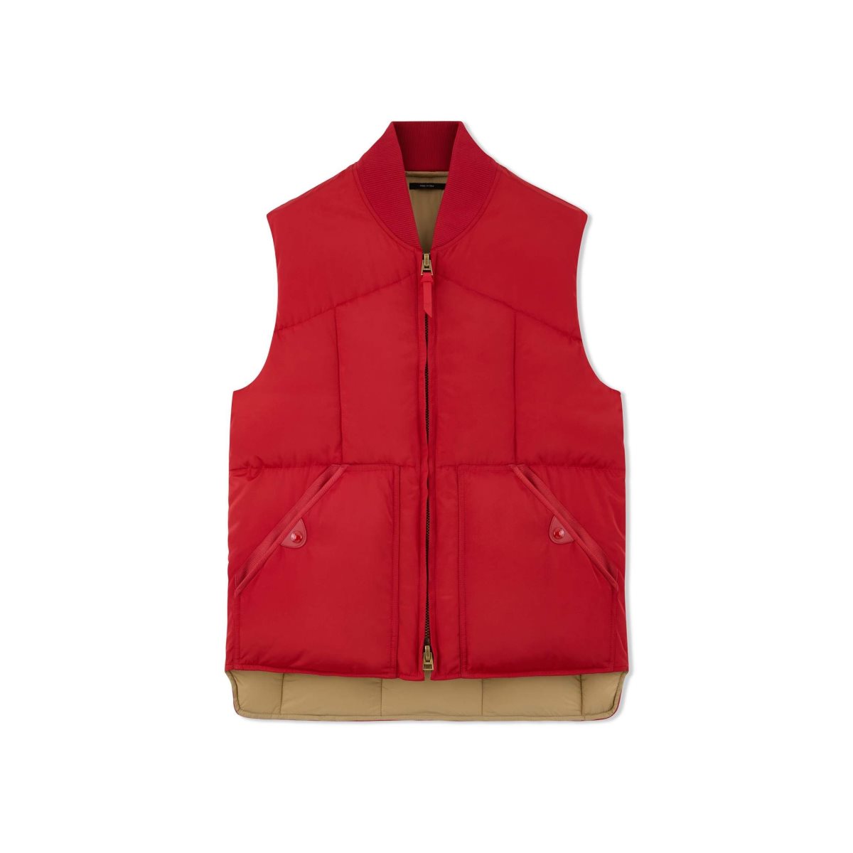 Tom Ford Down Gilet Ytterkläder Herr Röda | 790FMHOVA