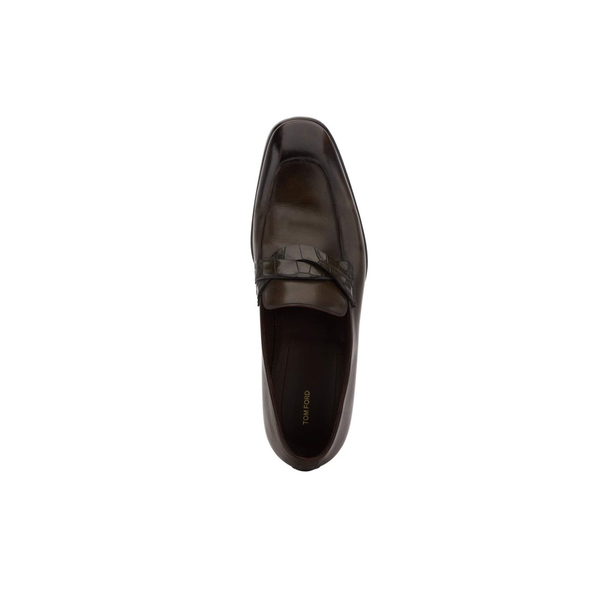 Tom Ford Elkan Twisted Band Loafers Herr Military | 741FMOCWE