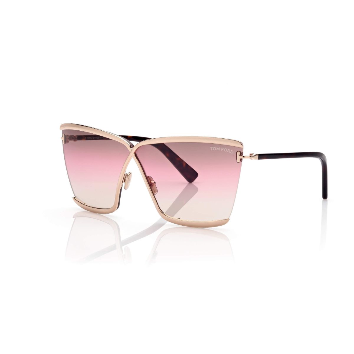 Tom Ford Elle Solglasögon Dam Rosa Guld | 398GFKCNW