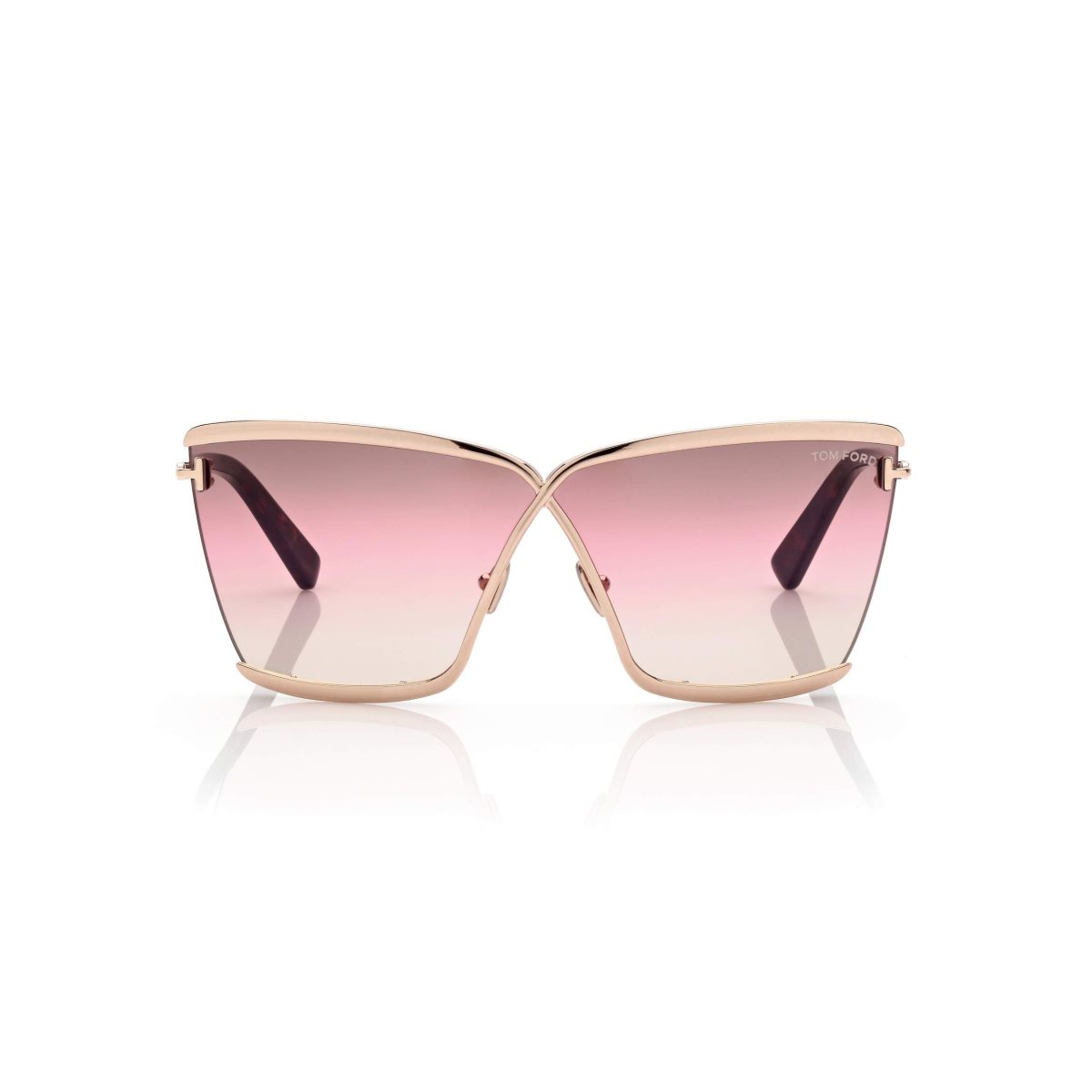 Tom Ford Elle Solglasögon Dam Rosa Guld | 398GFKCNW