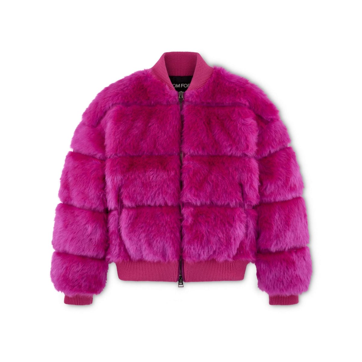 Tom Ford Faux Fur Puffy Bomber Ytterkläder Dam Fuchsia | 013LVFRBT