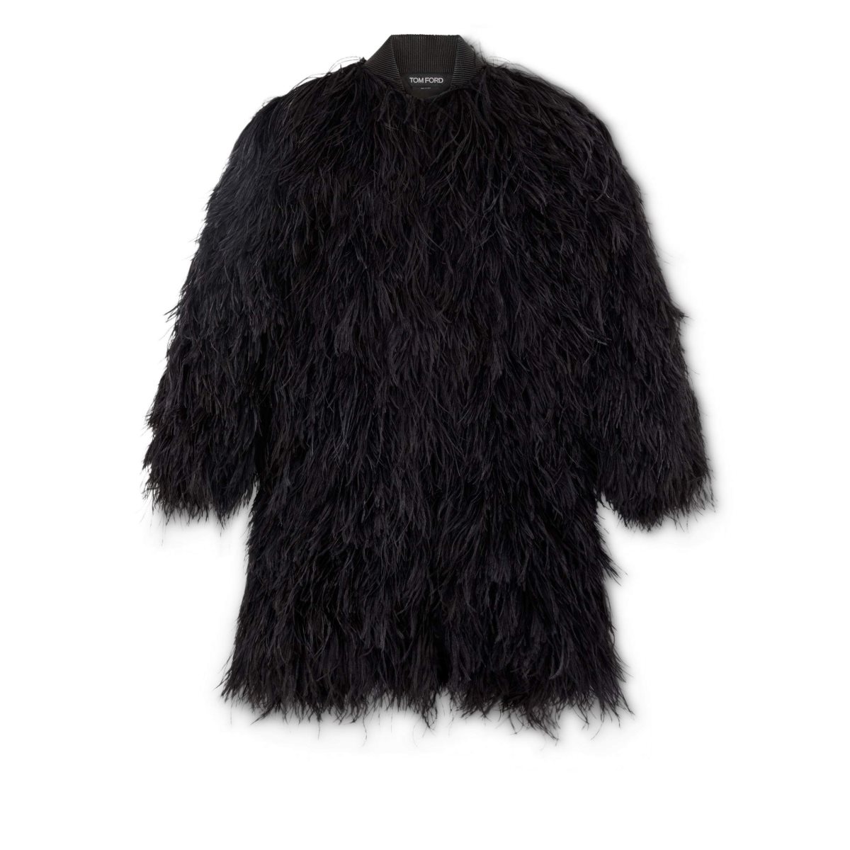 Tom Ford Feathers On Organza Coat Ytterkläder Dam Svarta | 625JBFWPU