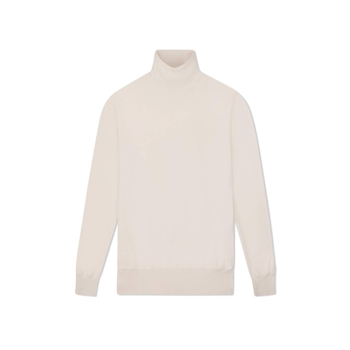 Tom Ford Fine Gauge Cashmere Silk Roll Neck Stickat Herr Vita | 856FQZOKH