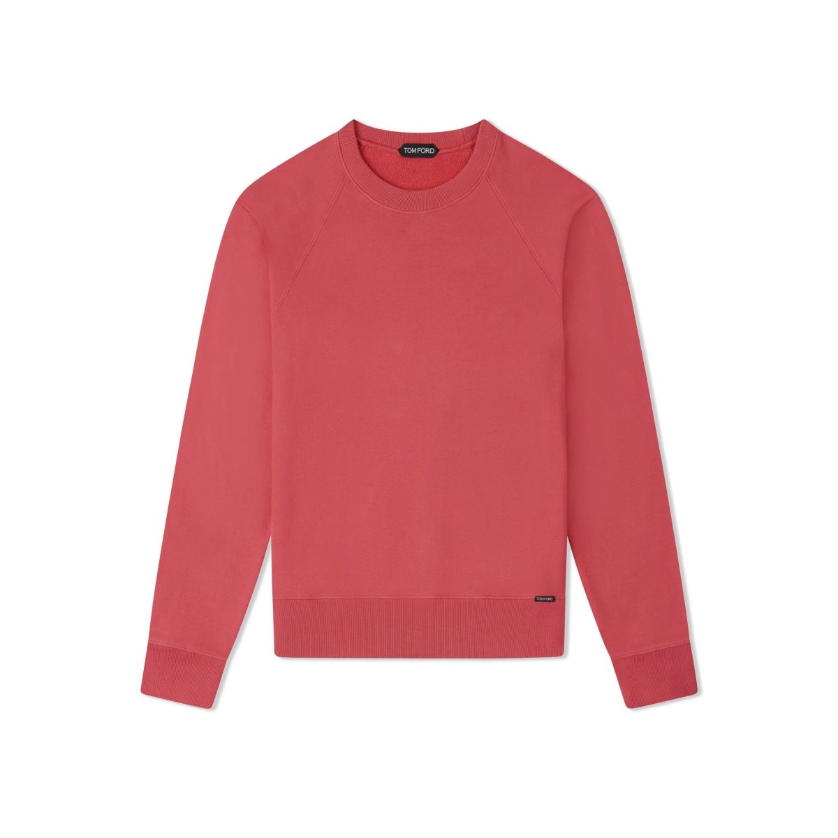 Tom Ford Garment Dyed Crew Neck Stickat Herr Watermelon | 647JFBASM