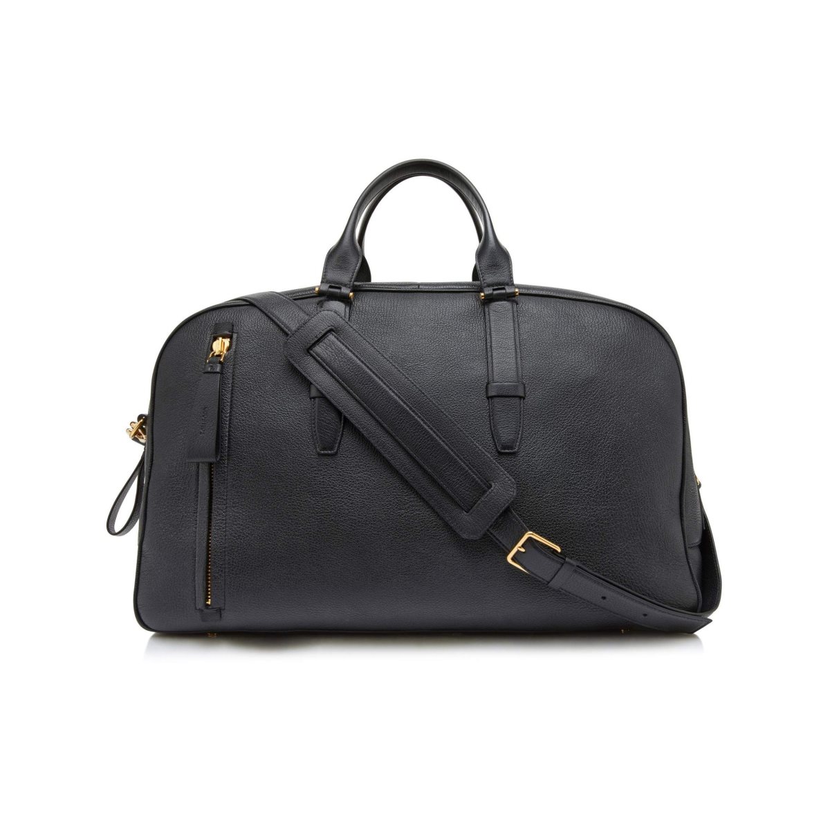 Tom Ford Grain Läder Buckley Bowling Bag Handbagage Väska Herr Svarta | 368DMOKQT