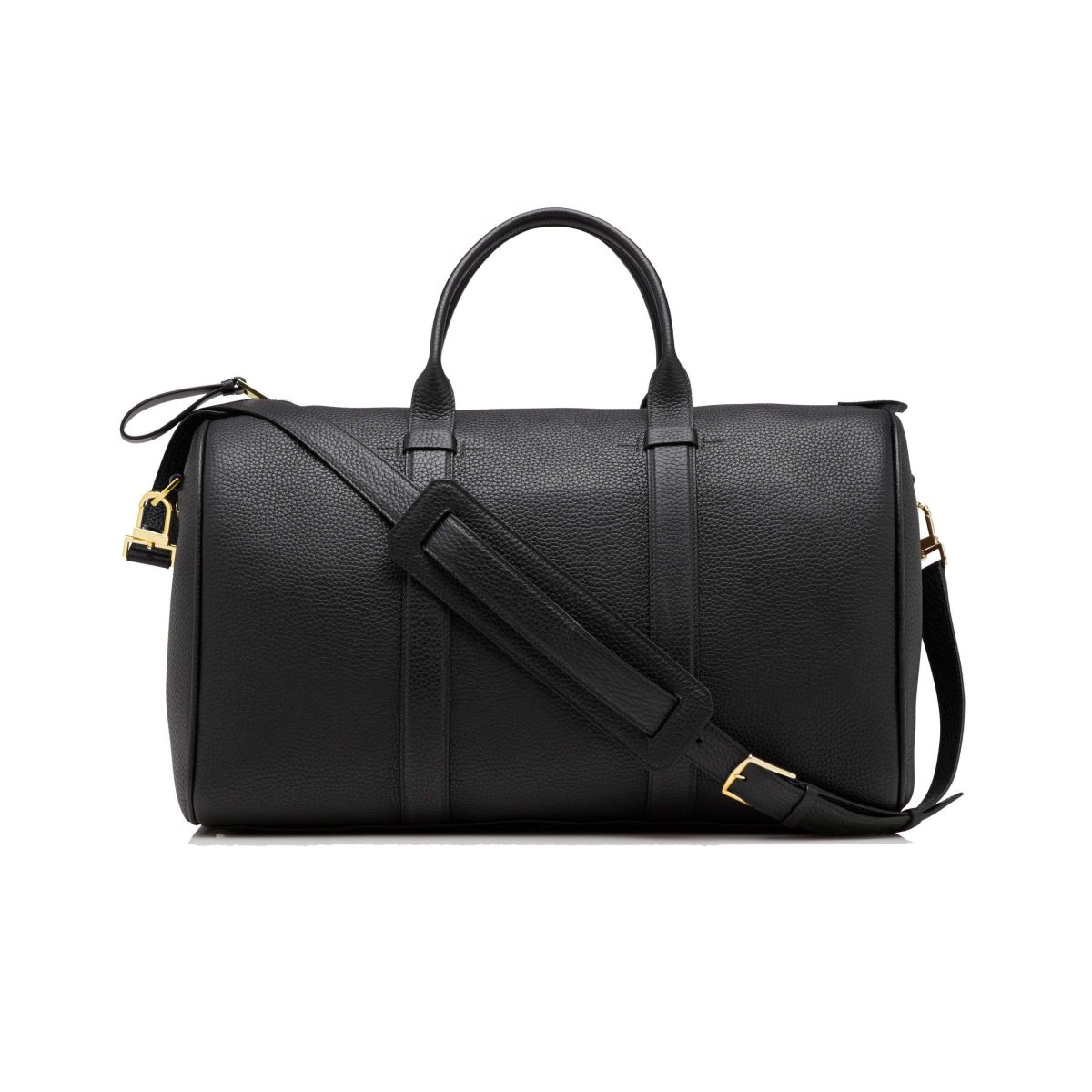 Tom Ford Grain Läder Buckley Holdall Handbagage Väska Herr Svarta | 693YZSRWG