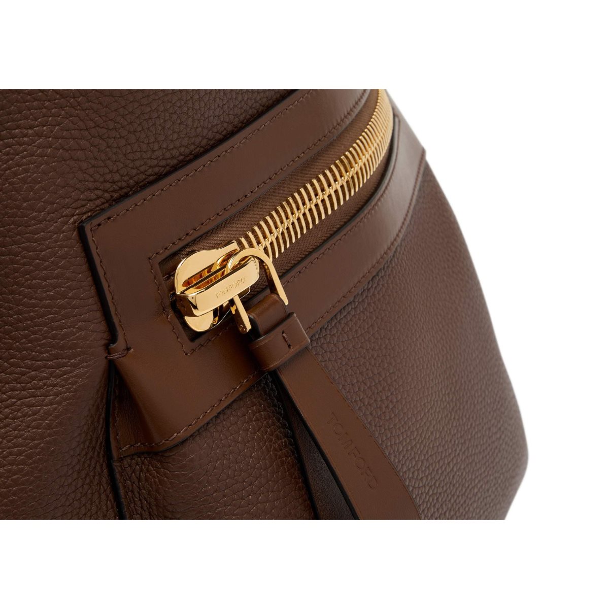 Tom Ford Grain Läder Buckley Ryggsäck Herr Bruna | 704LRJOHP