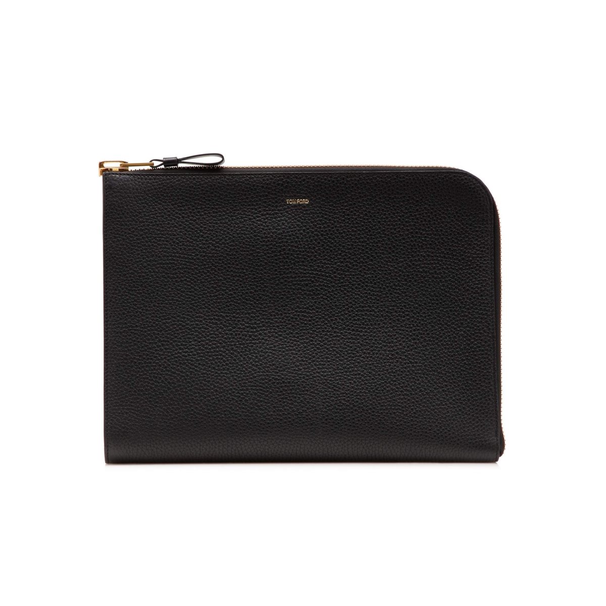 Tom Ford Grain Läder Buckley Zip Portfolio Portfölj Herr Svarta | 180ZGUIMH